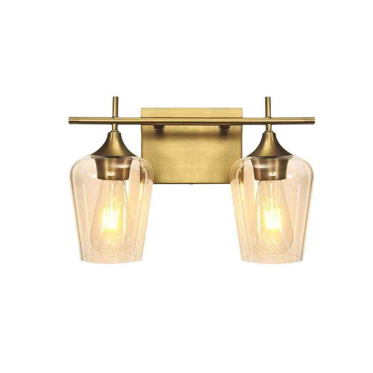 Michael Minimalist 2-Light Transparent Dimmable Wall Light