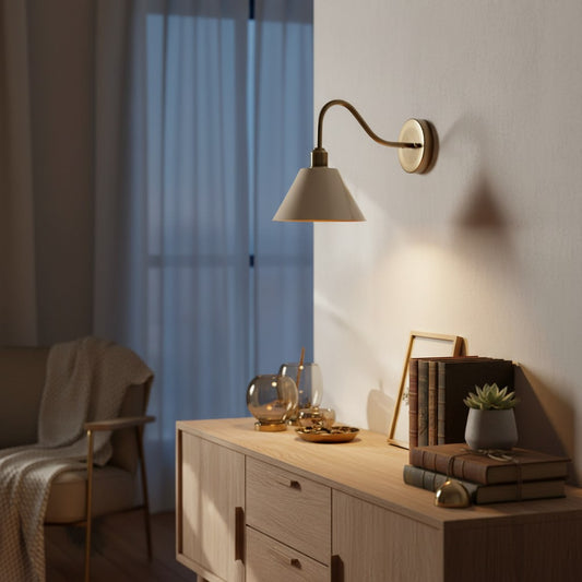 Penia Modern Classic Industrial Tapered Sconce