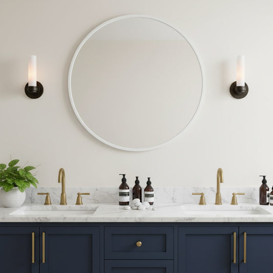 Liora Modern Milk Glass Tube Wall Sconce