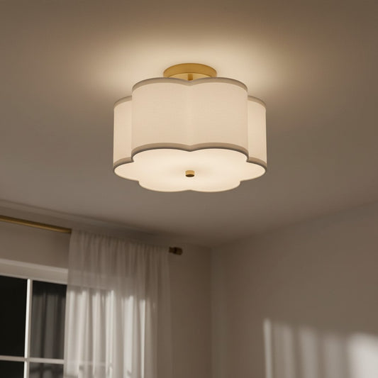 George Modern Fabric Petal Ceiling Light