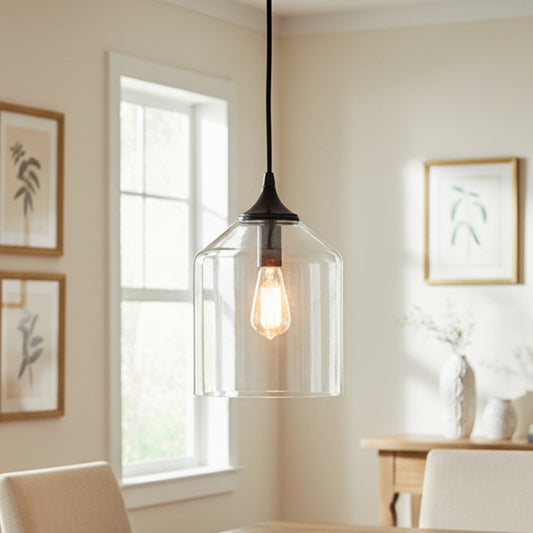 Bex Clear Glass Pendant Light