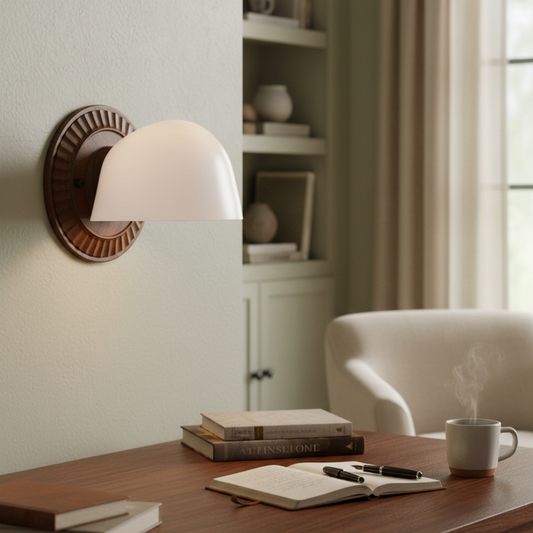 Thais Mid-Century Modern Art Deco Glass Wall Sconce