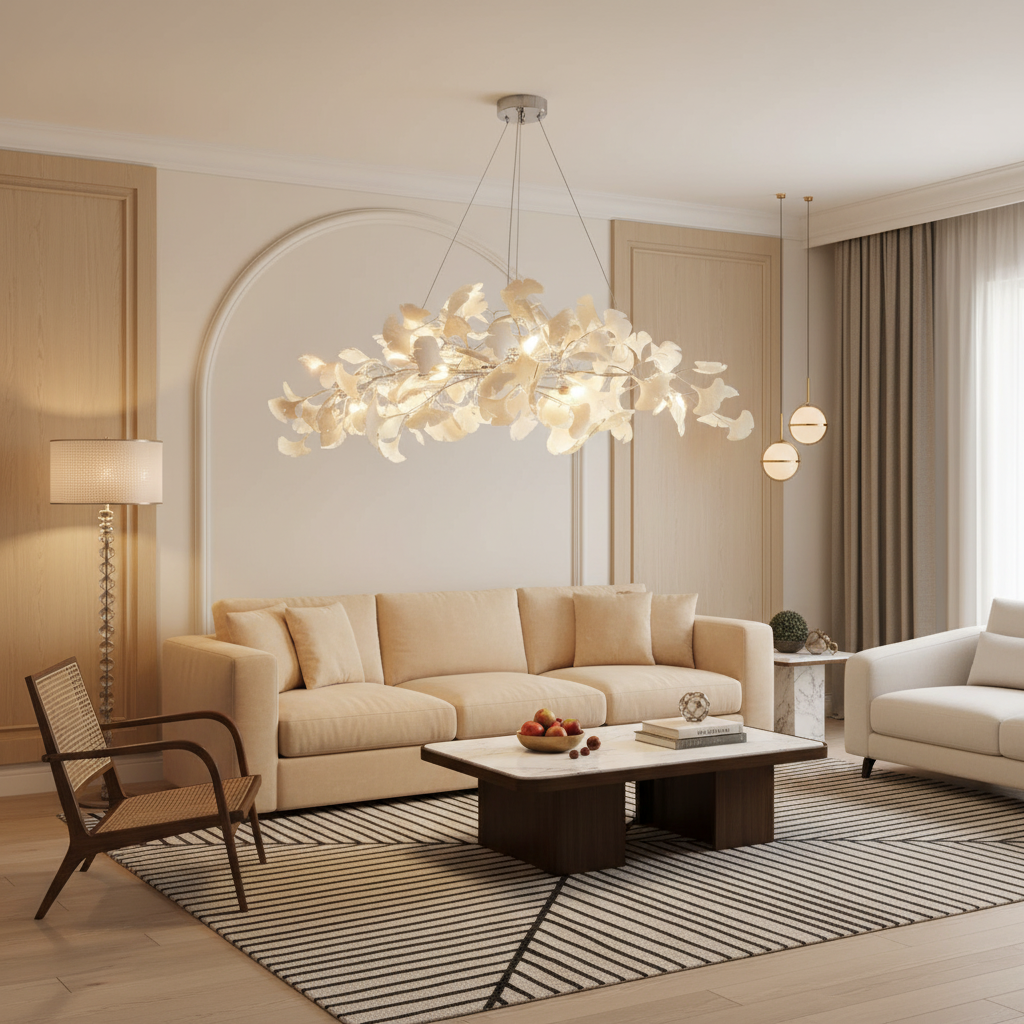 Aurelia Modern Organic Ginkgo Chandelier | LuciaLiving – Lucia Living Aurelia Modern Organic Ginkgo Chandelier | LuciaLiving – Lucia Living
