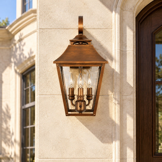 Kynon Classic Lantern Stainless Steel Wall Light