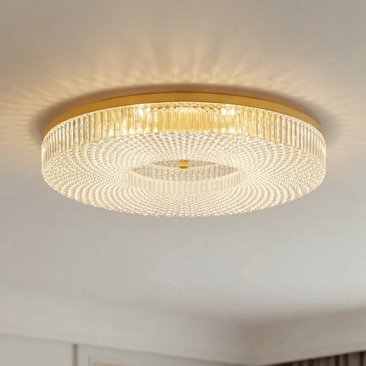 Modern Crystal LED Flush Mount Ceiling Light