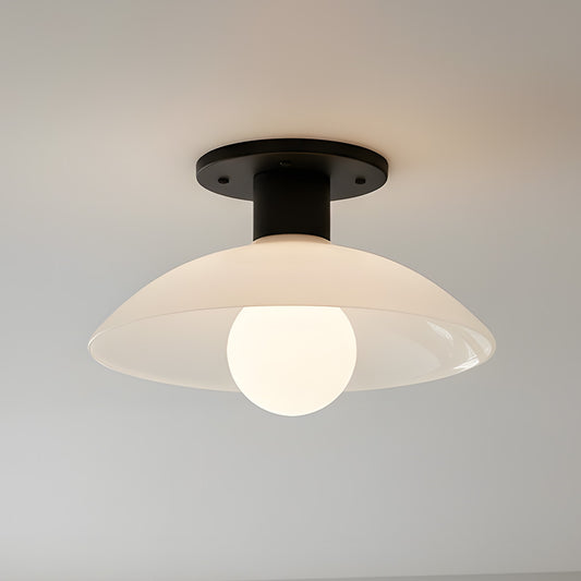 Celestine Minimalist Scandinavian Glass Flush Mount Light