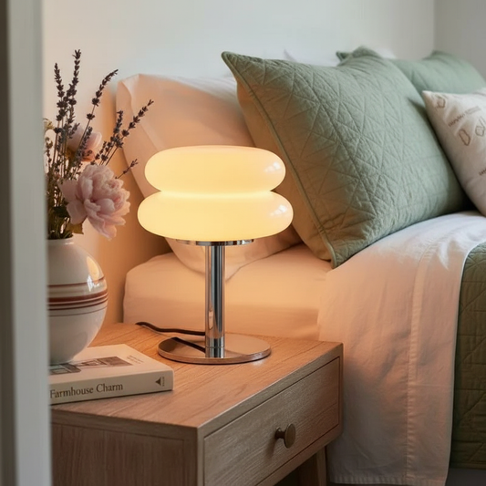 Marta Modern Bauhaus Glass Table Lamp