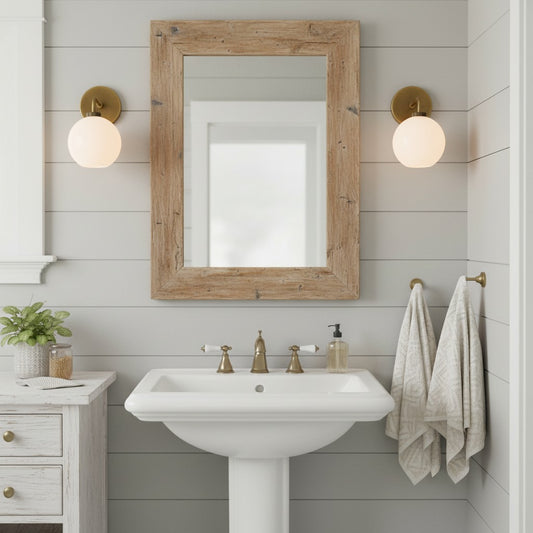 Elodie Modern Milk Glass Globe Wall Sconce