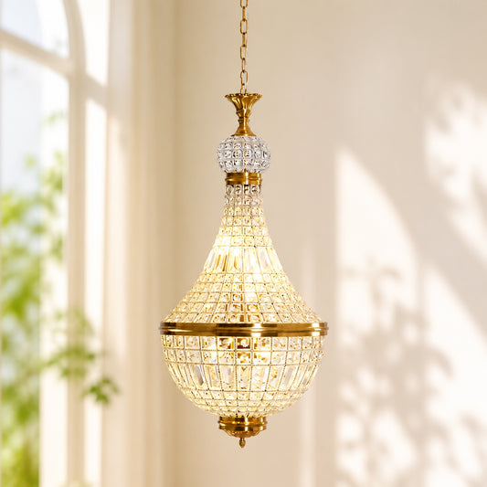 Miren Vintage Luxury Crystal Teardrop Chandelier