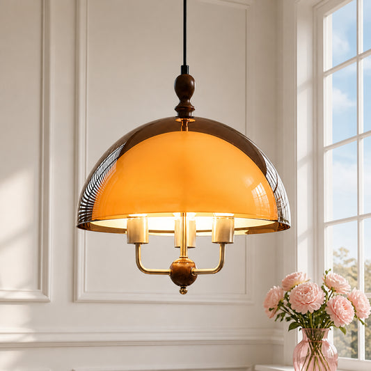 Halewell Vintage Acrylic Dome Pendant Light
