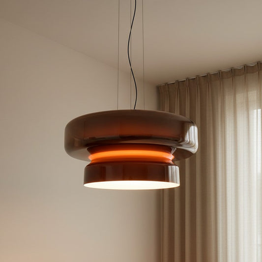 Arthur Modern Curved Glass Pendant Light