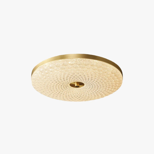 Noelle Modern Textured Crystal LED Flush Mount Ceiling Light