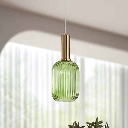 Scylla Modern Creative Ribbed Glass Pendant Light