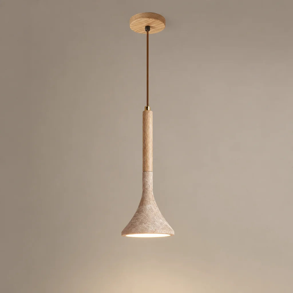 Adeline Wabi-Sabi Natural Stone Travertine Pendant Light｜Luica