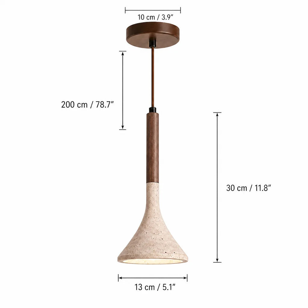 Adeline Wabi-Sabi Natural Stone Travertine Pendant Light|Luica Adeline Wabi-Sabi Natural Stone Travertine Pendant Light|Luica