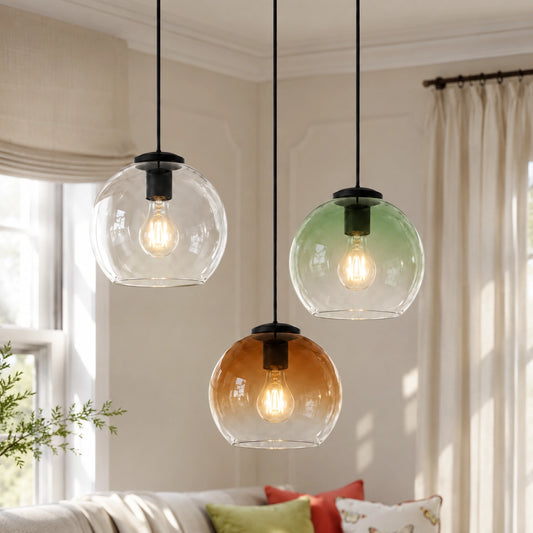 Adrian Modern Minimalist Metal Glass Globe Pendant Light