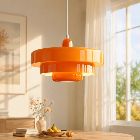 Aetna Scandinavian Triple Layer Disc Colorful Pendant Light