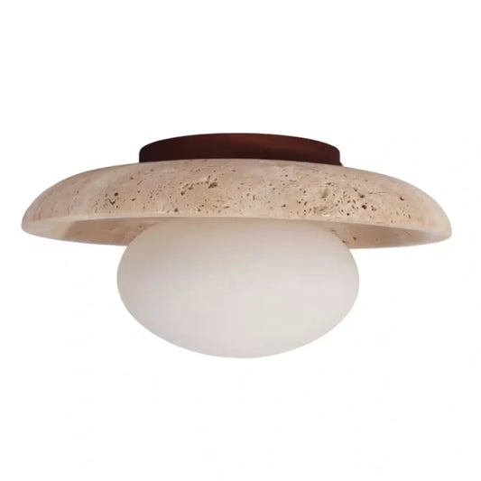 Alaey Modern Travertine Natural Stone Ceiling Light