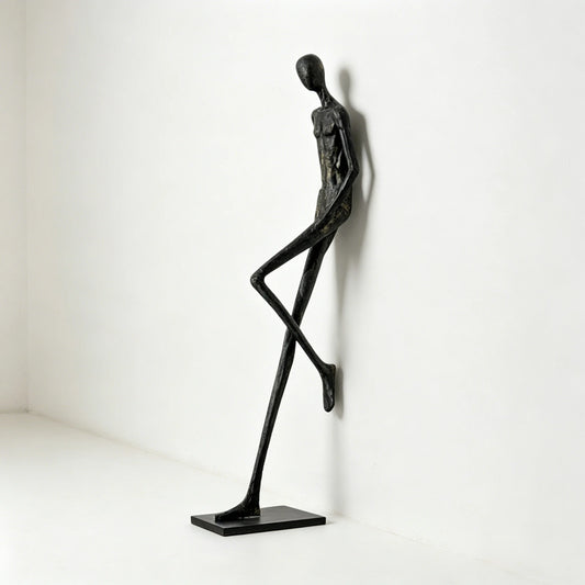Alberto Modern Abstract Wall Lean Human Floor Sculpture