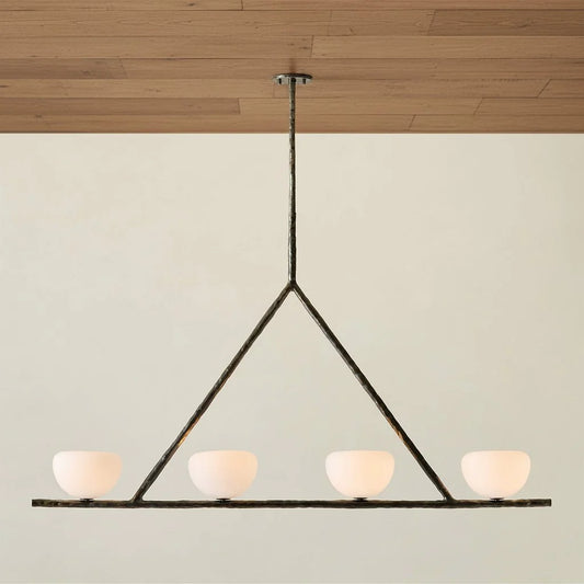 Alice Vintage 4-Light Dark Bronze Pendant Light