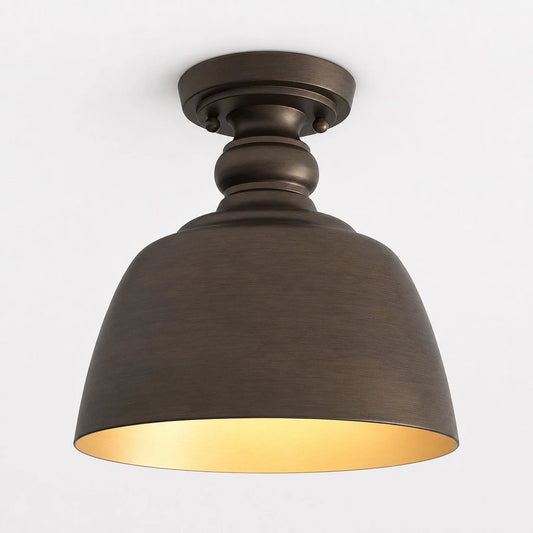 Alun Modern Industrial Dome Metal Ceiling Light
