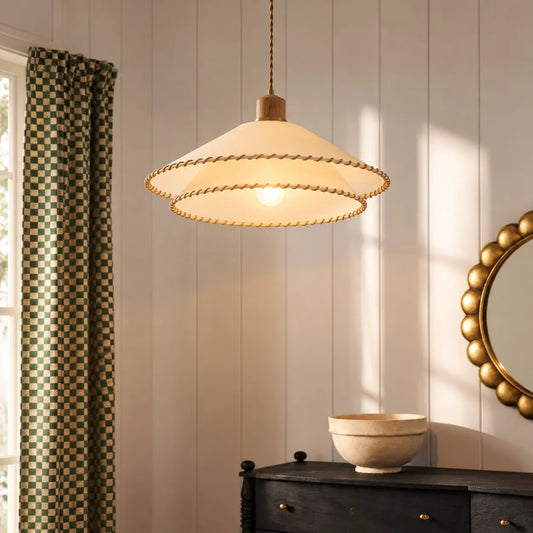 Amabel Stitched Fabric Pendant Light