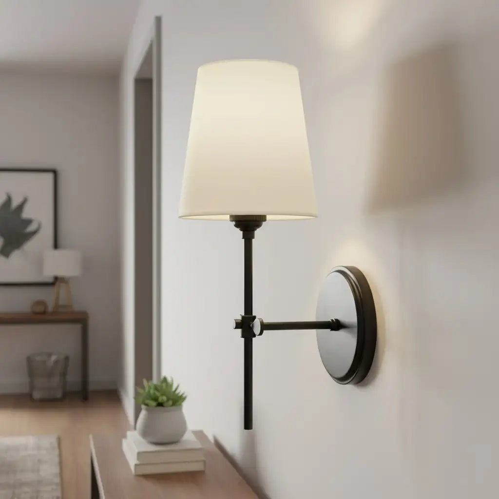 Amberly Minimalist Fabric Brass 1-light Wall Sconce18.webp__PID:913d4e73-b141-4db4-857a-8db65afde851