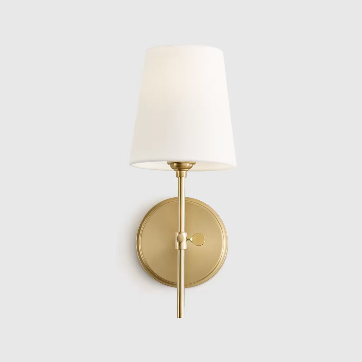 Amberly Minimalist Fabric Brass 1-light Wall Sconcesku1.webp__PID:73b1419d-b4c5-4a8d-b65a-fde851b3e4f3