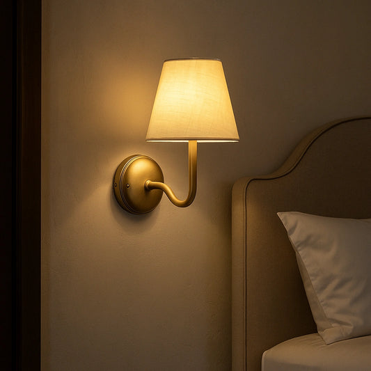 Lyra Classic Brass Arm Wall Sconce