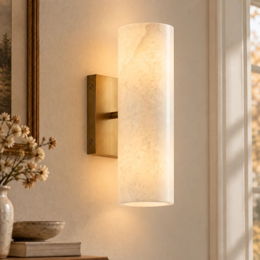 Ameline Modern Alabaster Wall Sconce
