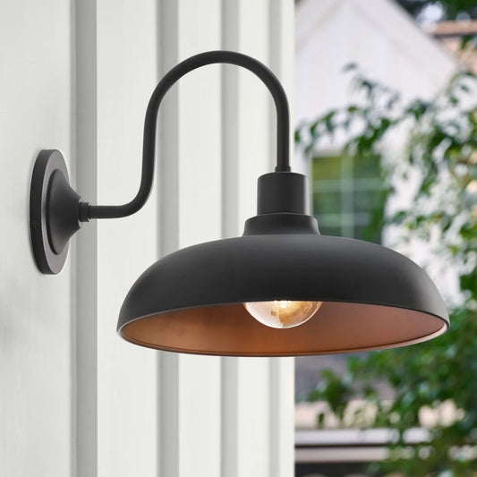 Antaeus Industrial Dome Outdoor Wall Sconce