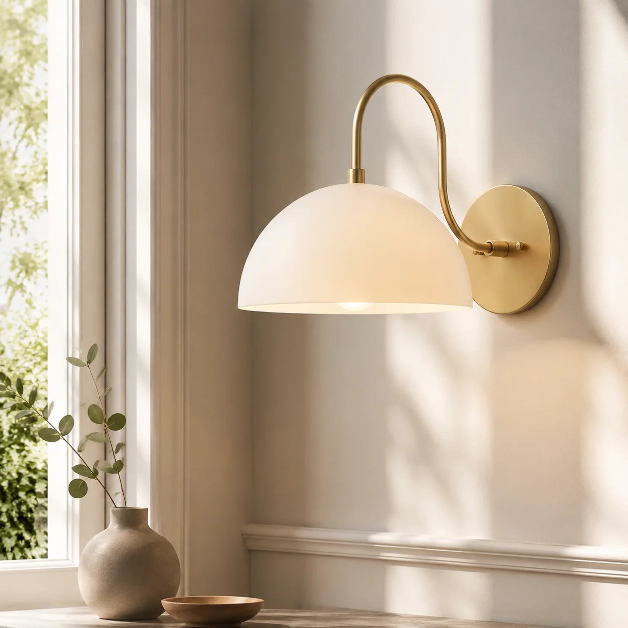 Antique Brass Arm Dome Shade Wall Sconce9.webp__PID:4c3133ec-9e71-4568-a893-93c125a5a3de