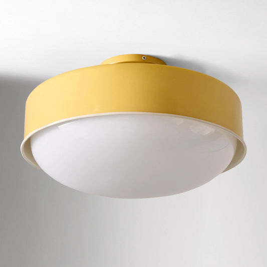 Aradia Modern Milk Glass Flush Mount Ceiling Light