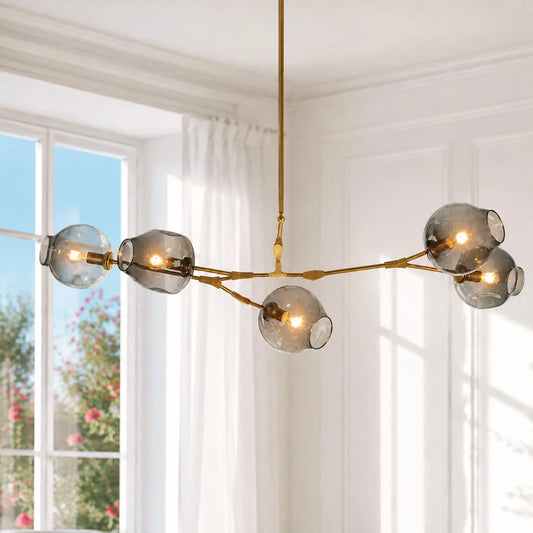 Arlo Modern Branching Bubble Glass Chandelier