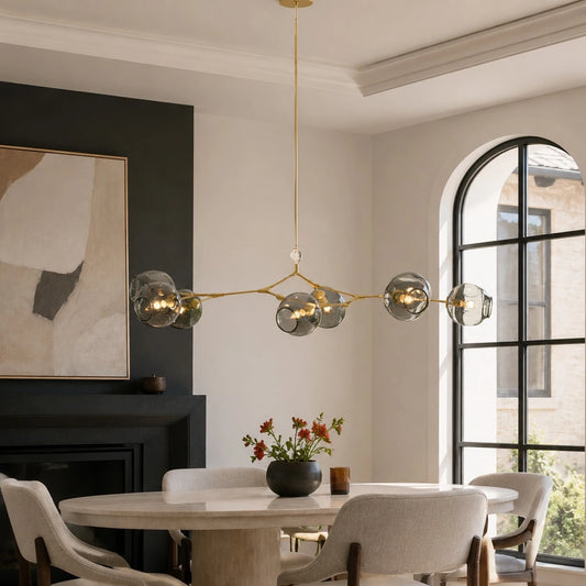 Arlo Modern Branching Bubble Glass Chandelier