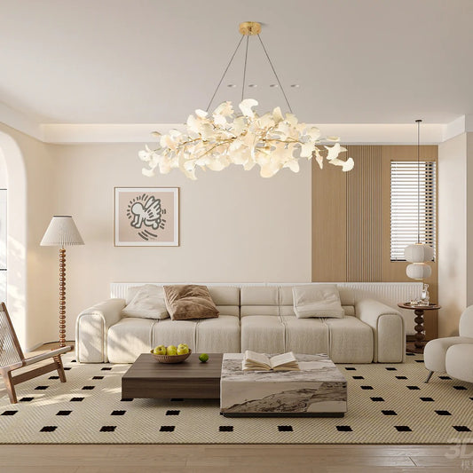 Aurelia Modern Organic Ginkgo Chandelier
