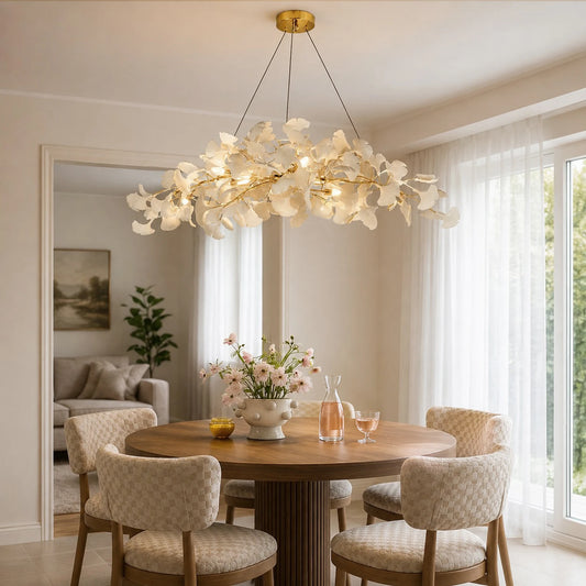 Aurelia Modern Organic Ginkgo Chandelier