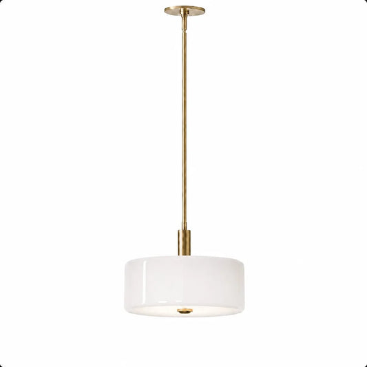 Aveline Modern Glass Drum Pendant Light