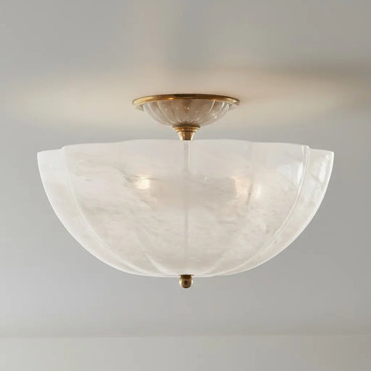 Aylin Mid-Century Petal Bowl Glass Ceiling Light
