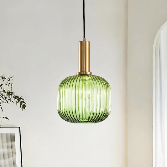 Scylla Modern Creative Ribbed Glass Pendant Light