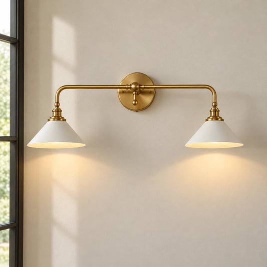 Balthazar 2-Light Farmhouse Cone Wall Sconce