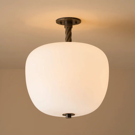 Bethany Classic Dark Bronze Flush Mount Light