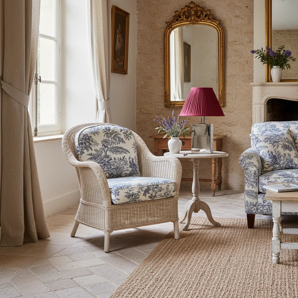 Blair Classic Brass Tapered Fabric shade Table Lamp