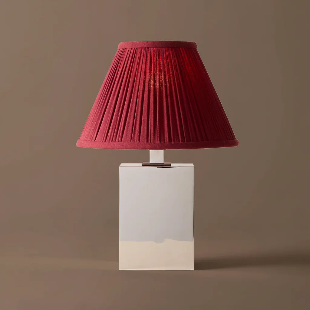 Blair Classic Brass Tapered Fabric shade Table Lamp