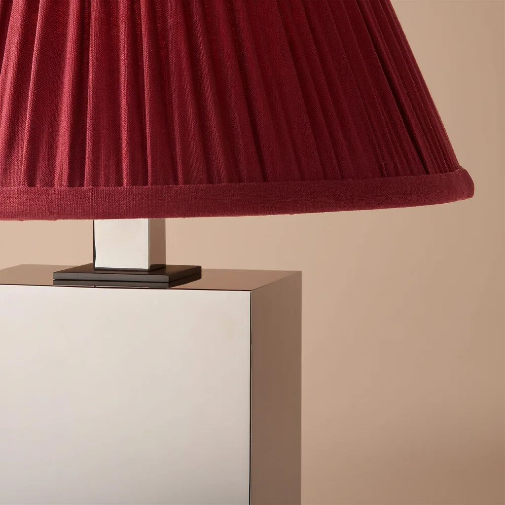 Blair Classic Brass Tapered Fabric shade Table Lamp