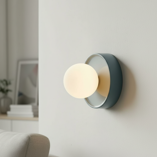 Zeno Modern Ceramic Orb Wall Light