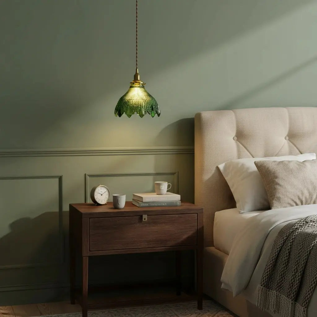 Caelis Vintage Textured Glass Flower Pendant Light13.webp__PID:5d8b8208-d744-407b-8efb-ddc7e6a75f86