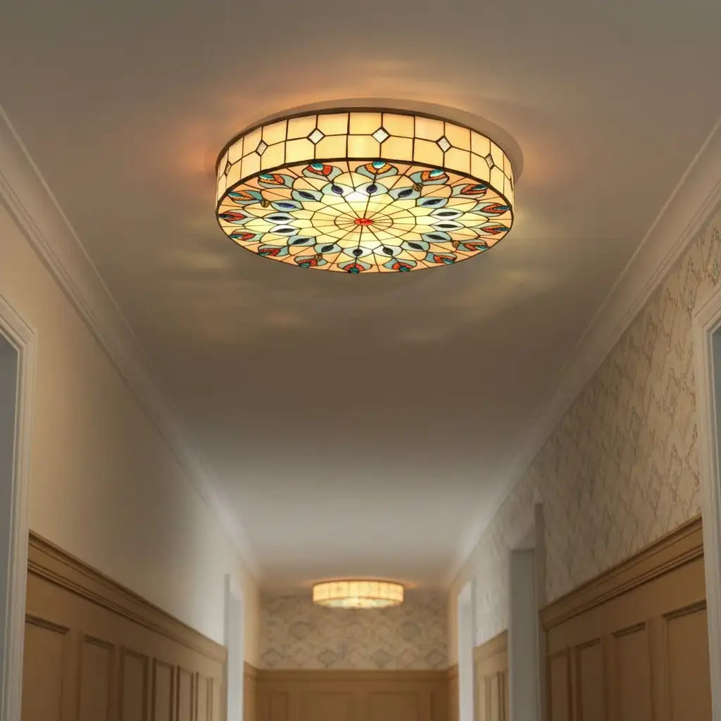 Cerise Vintage Tiffany Stained Glass Ceiling Light13.webp__PID:be356f0d-7744-4587-83b9-c721bc428b9d