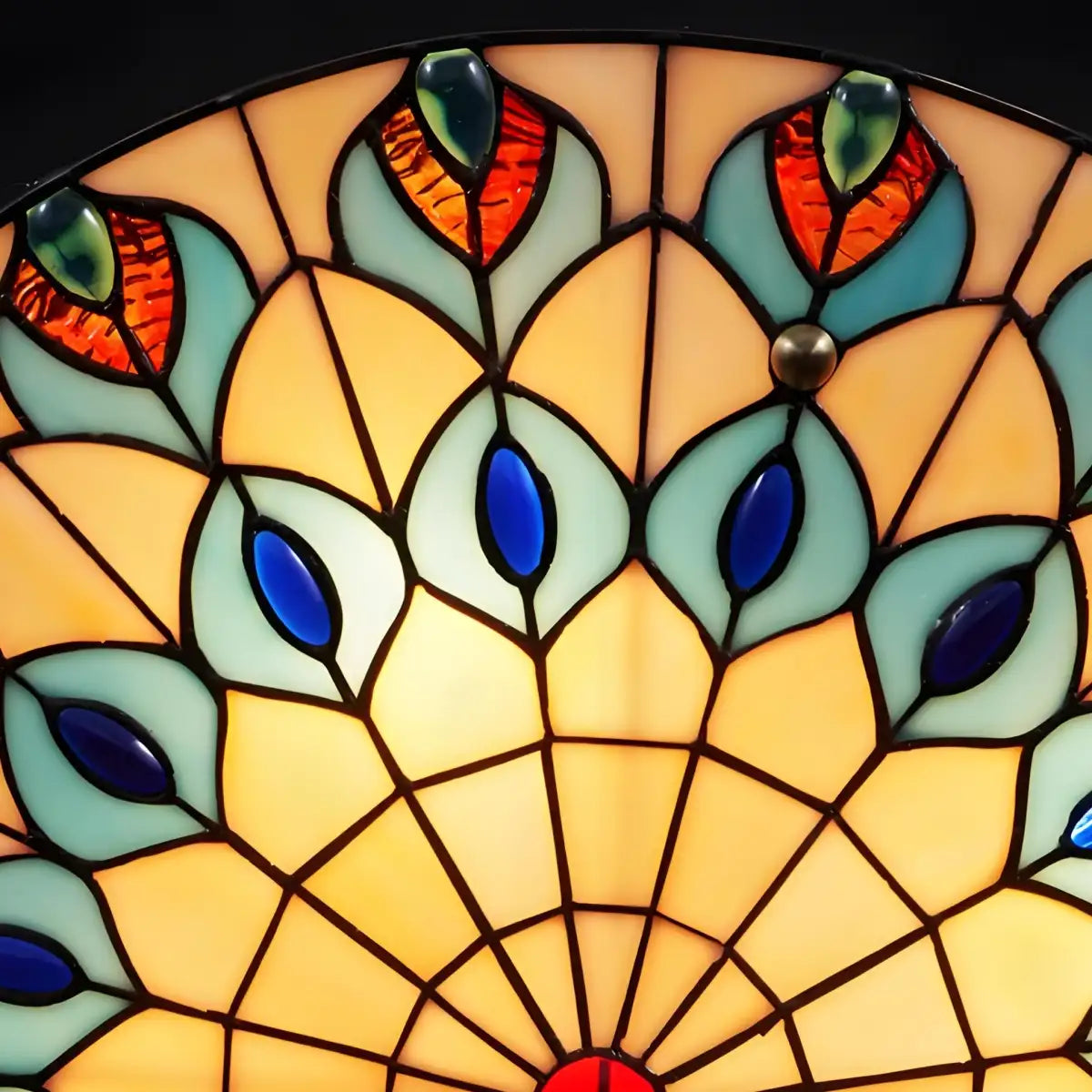 Cerise Vintage Tiffany Stained Glass Ceiling Lightxj.webp__PID:0ce95fc6-3d57-4e09-8a09-5c69f50bc9f7