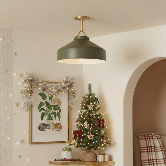 Nerys Nordic Minimalist Morandi Matte Metal Ceiling Light